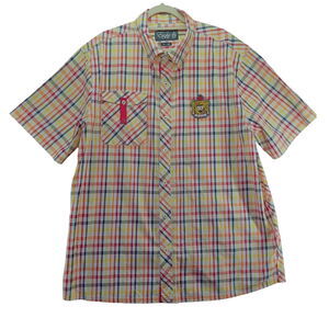 Eight 732 Mens Button Up Shirt Multi-Color Size 3XL 100% Cotton Short Sleeve